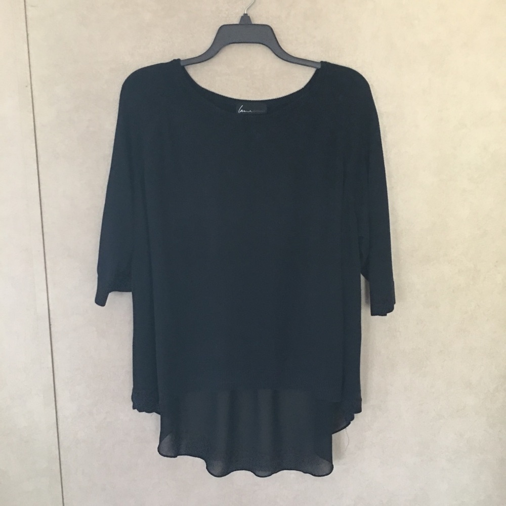 💝Lane Bryant Black High/Low Sweater